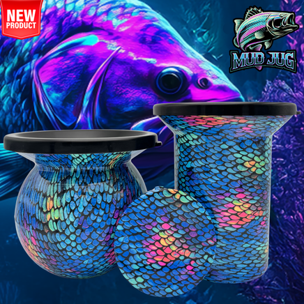 Black Light Bass "Limited" Mud Jug© Classic, Roadie and Can Lid Value Pack Mud Jug