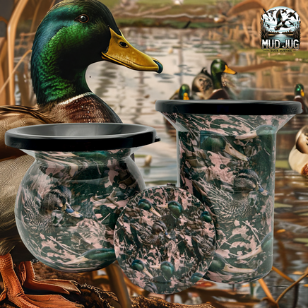 Mallard Mirage "Limited" Mud Jug© Classic, Roadie and Can Lid Value Pack Mud Jug