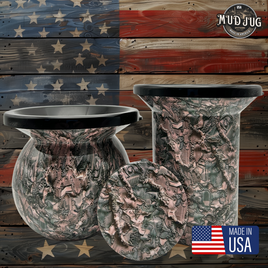 Ragged recon blend camo Mud Jug© Classic, Roadie and Can Lid Value Pack Mud Jug