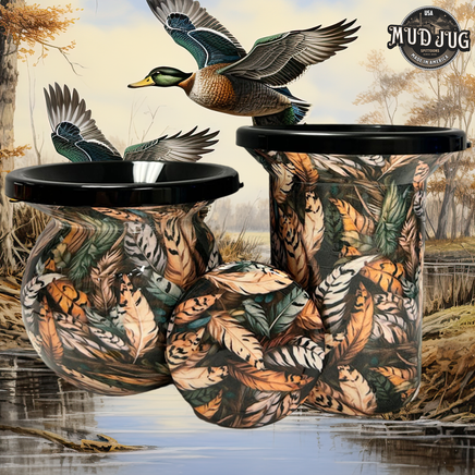 The Feathered Foliage Mud Jug© Classic, Roadie and Can Lid Value Pack Mud Jug