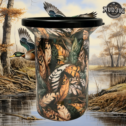 The Feathered Foliage Mud Jug© Roadie Mud Jug