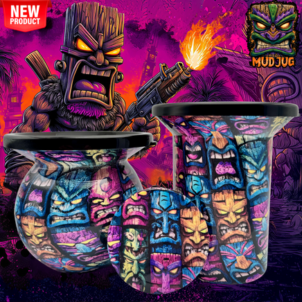 Tiki Rage "Limited" Mud Jug© Classic, Roadie and Can Lid Value Pack Mud Jug