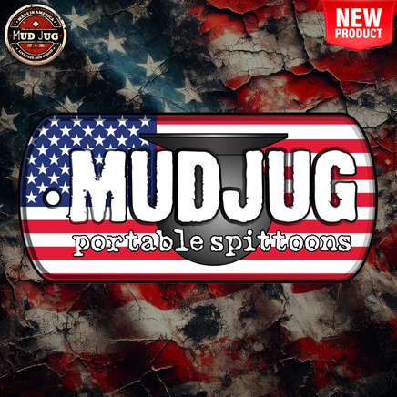 Mud Jug© American Flag Dog Tag Sticker Mud Jug