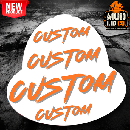 Custom Decorated Mud Jug Hard Hat Mud Jug