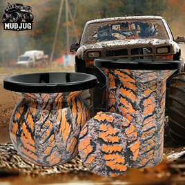 Muddy tracks blaze camo "Limited" Mud Jug© Classic, Roadie and Can Lid Value Pack Mud Jug