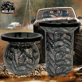 Muddy tracks woodland camo Mud Jug© Classic and Roadie Value Pack Mud Jug