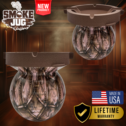 Smoke Jug© Classic Tufted Leather Smoke Jug