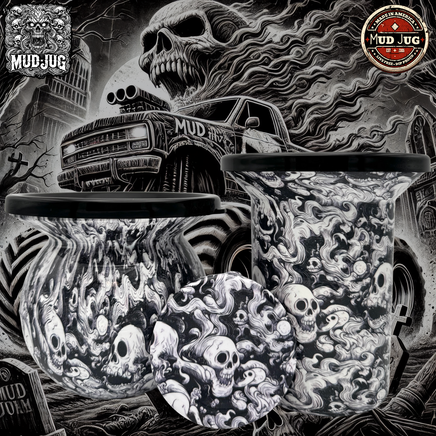 Skull Storm "Limited" Mud Jug© Classic, Roadie and Can Lid Value Pack Mud Jug