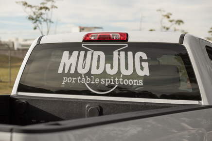 Mud Jug OG legacy logo rear window Sticker Mud Jug