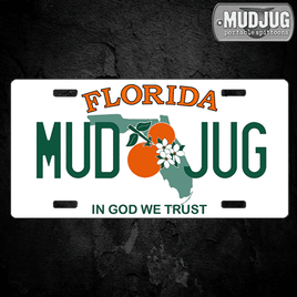 Mud Jug© Florida License Plate Sticker Mud Jug