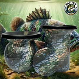 Bass blend camo"Limited" Mud Jug© Classic, Roadie and Can Lid Value Pack Mud Jug