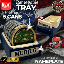 Liberty Blue/ Bone White Can Chiller Rack Mud Jug