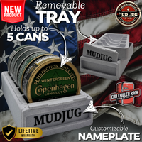 Concrete Grey Can Chiller Rack Mud Jug