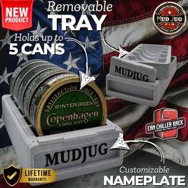 Concrete Grey Can Chiller Rack Mud Jug