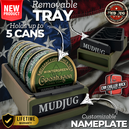 Backwoods Blend Camo "Color change" Can Chiller Rack Mud Jug