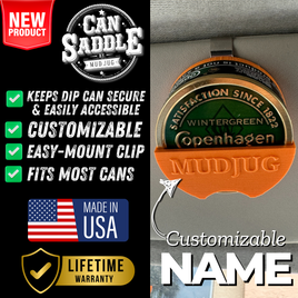 Can Saddle Blaze Orange Mud Jug