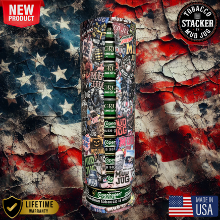 2024 Legacy Sticker Bomb Tobacco Stacker© Mud Jug
