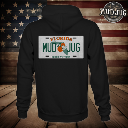 Mud Jug© Florida Plate Hoodie Mud Jug