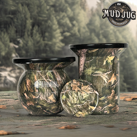 Woodland Wraith Camo Mud Jug© Classic, Roadie and Can Lid Value Pack Mud Jug