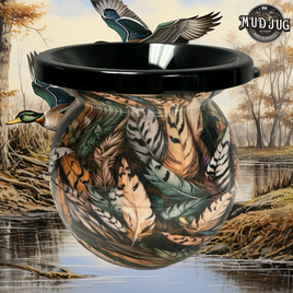 The Feathered Foliage Mud Jug© Classic Mud Jug