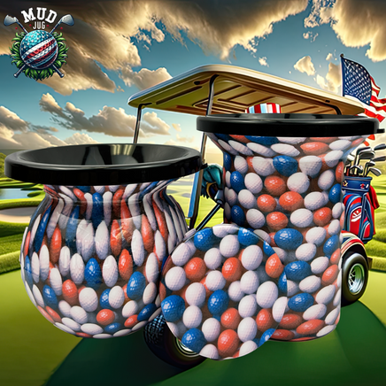 The Old Glory Golf "Limited" Mud Jug© Classic, Roadie and Can Lid Value Pack Mud Jug