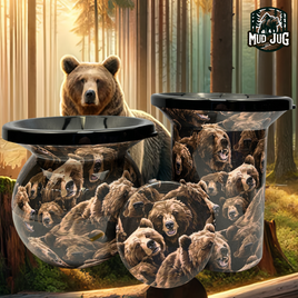 Grizzly Guardian "Limited" Mud Jug© Classic, Roadie and Can Lid Value Pack Mud Jug