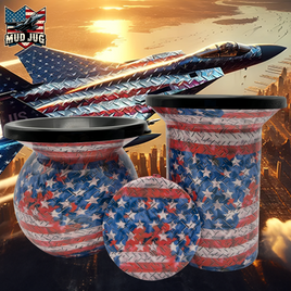 Patriot Wings "Limited" Mud Jug© Classic, Roadie and Can Lid Value Pack Mud Jug