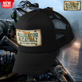 Mud Jug© Alligator Alcatraz Trucker Hat Mud Jug