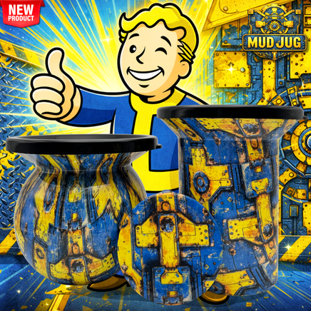 Radlock Vault "Parody" "Limited" Mud Jug© Classic, Roadie and Can Lid Value Pack Mud Jug