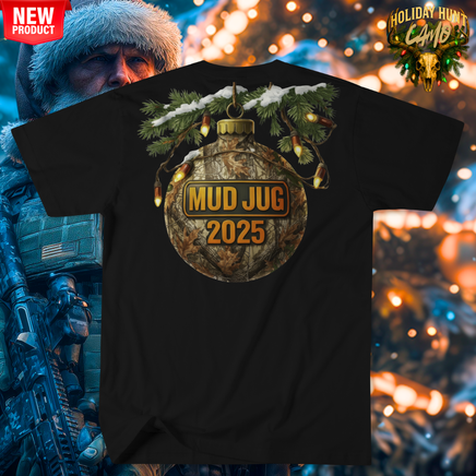 Mud Jug© Holiday Hunt Camo Ornament T-Shirt Mud Jug