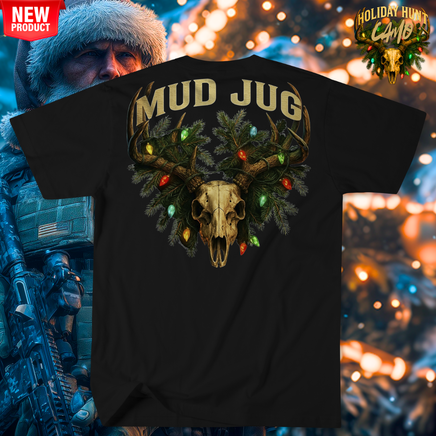 Mud Jug© Holiday Hunt Camo Rack T-Shirt Mud Jug