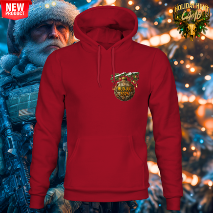 Mud Jug© Holiday Hunt Camo Buck Hoodie Mud Jug