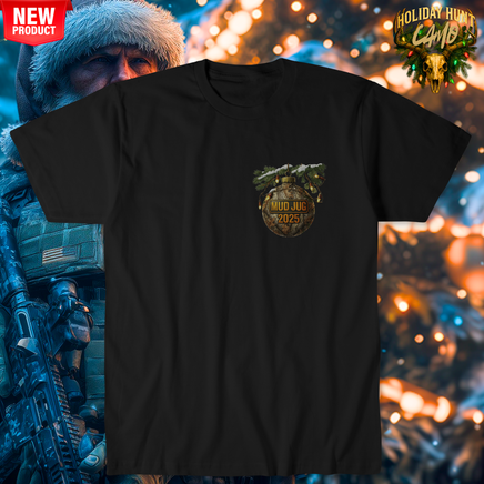 Mud Jug© Holiday Hunt Camo Ornament T-Shirt Mud Jug