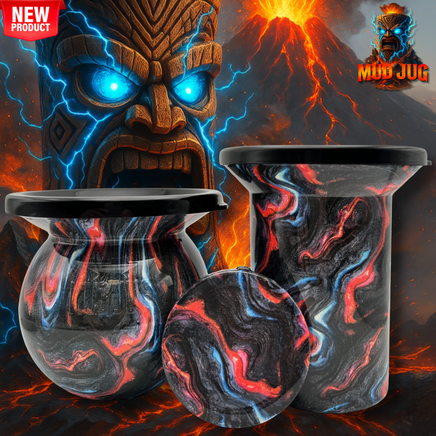 Lava Veins "Limited" Mud Jug© Classic, Roadie and Can Lid Value Pack Mud Jug
