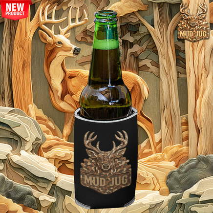 Carved Camo Koozie Mud Jug