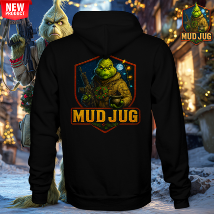 Mud Jug© Operation Grinchlight Parody Hoodie Mud Jug