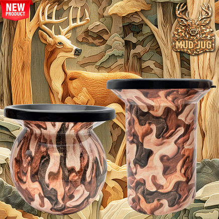 Carved Camo Mud Jug© Classic and Roadie Value Pack Mud Jug