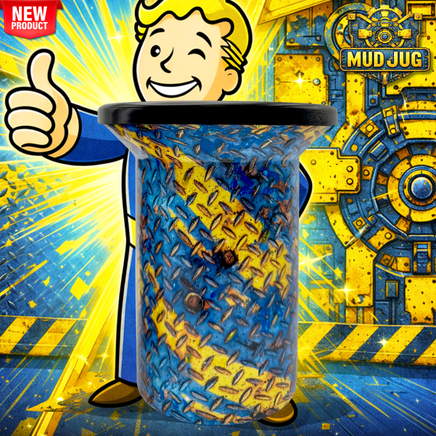 Vault Plate "Parody" "Limited" Mud Jug™ Roadie – Portable Spittoon Made in USA Mud Jug