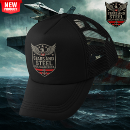 Mud Jug© Stars and Steel Gulf of America Trucker Hat Mud Jug