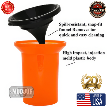 Red Mud Jug™ Roadie – Portable Spittoon Made in USA Mud Jug