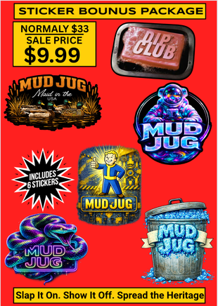 Mud Jug Sticker Smash Pack -7 Mud Jug