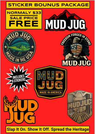 Mud Jug Sticker Smash Pack -6 Mud Jug