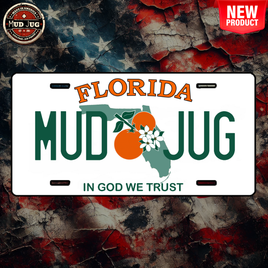 Mud Jug© Florida License Plate Sticker Mud Jug
