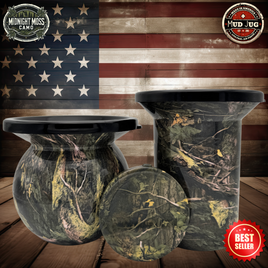 The Midnight Moss Camo Mud Jug© Classic, Roadie and Can Lid Value Pack