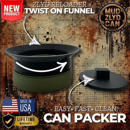 Mud ZLYD Can OD Green Camo/Black🔻FREE 🔻 Reloader Funnel Mud Jug