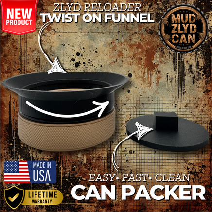 Mud ZLYD Can Desert Tan 🔻FREE 🔻 Reloader Funnel Mud Jug