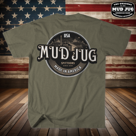 Mud Jug tobacco barn logo Tee Shirt Mud Jug