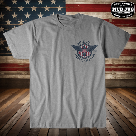 Mud Jug Eagle crest insignia Tee Shirt Mud Jug