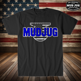 Mud Jug© Blue Logo Tee Shirt Mud Jug