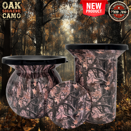 Oak Shade Camo Mud Jug© Classic, Roadie and Can Lid Value Pack